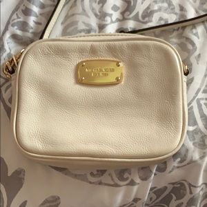 White Michael Kors Cross Body purse